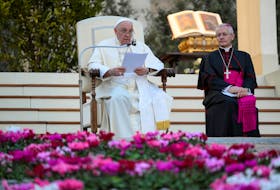 VATICAN CITY (Reuters) - Pope Francis on Sunday called for talks between Azerbaijan and Armenia to restore peace in Nagorno-Karabakh, adding that the region was experiencing a humanitarian crisis. "I