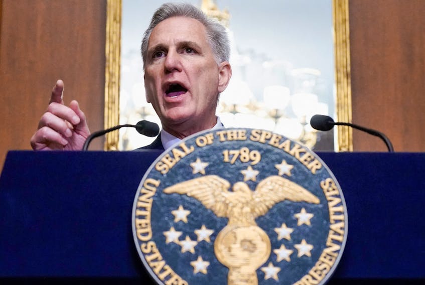 WASHINGTON (Reuters) - U.S. Speaker of the House Kevin McCarthy on Sunday said he would not be ousted after a U.S. representative vowed to force a vote removing him from the speakership, CBS news