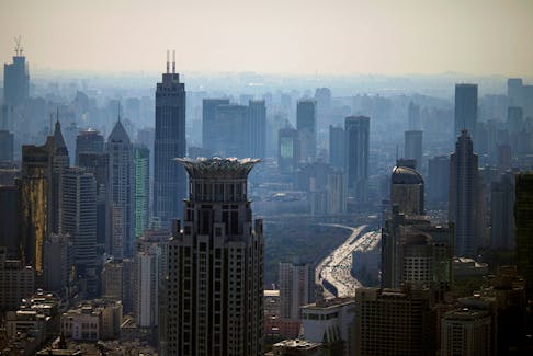 A view of the city skyline, ahead of the annual National People's Congress (NPC), in Shanghai, China February 24, 2022. Picture taken February 24, 2022. REUTERS/Aly Song