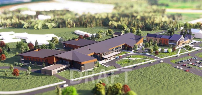 An architectural illustration of PEI’s new mental health and addictions campus. The construction of both facilities is expected to begin in 2024. - Contributed
