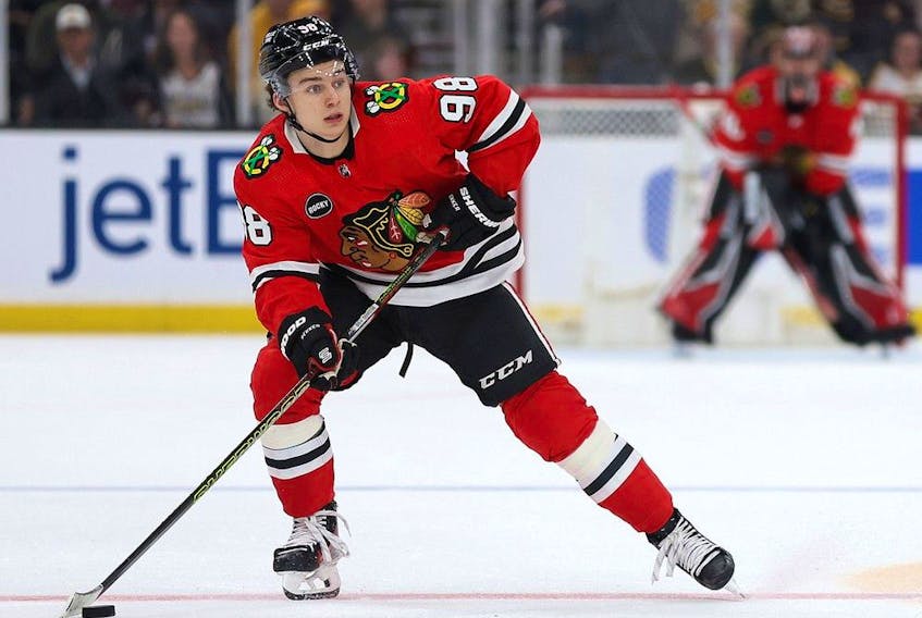 Blackhawks' young phenom Connor Bedard already has a goal and an assist in his fledgling NHL career.
