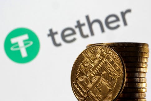 FILE PHOTO: Tether logo is seen in this illustration taken March 31, 2023. REUTERS/Dado Ruvic/Illustration/File Photo