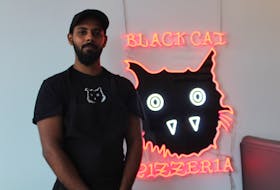 Albin Jose Toms is the owner and operator of Black Cat Pizzeria in St. John's. After arriving in the province in 2017, he discovered his true passion: crafting pizzas. - Cameron Kilfoy/The Telegram.