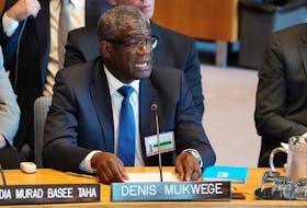 KINSHASA (Reuters) - Democratic Republic of Congo's Nobel Peace Prize-winning gynaecologist Denis Mukwege said on Monday he would run for president in December elections. Mukwege, who won the award in