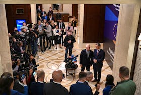 By Olena Harmash KYIV (Reuters) - EU foreign ministers held their first ever meeting outside the bloc in Ukraine on Monday, a show of support for the country after a pro-Russian candidate won an