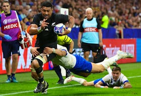 By Nick Mulvenney LYON, France (Reuters) - New Zealand were understandably buoyant after a brilliant display in their 96-17 victory over Italy at the Rugby World Cup last week but one 10-minute patch