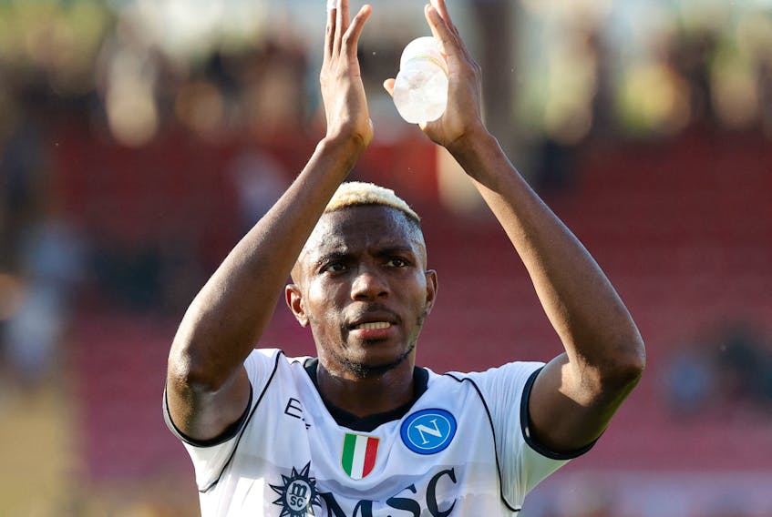 (Reuters) - Napoli striker Victor Osimhen's love for his club is unwavering, the Nigeria international said on Sunday to end a row over mocking videos the club posted on social media. The Serie A