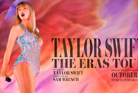 "Taylor Swift: The Eras Tour" concert film will be showing at the Cape Breton Drive-In Theatre and Cineplex Cinemas Sydney starting Oct. 13. CONTRIBUTED
