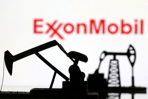 ExxonMobil logo is seen in this illustration taken, October 6, 2023.