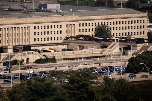 The Pentagon building is seen in Arlington, Virginia, U.S. October 9, 2020.