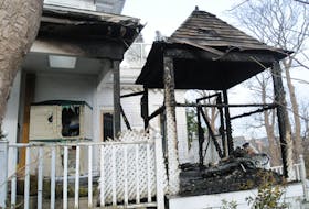 Alex Hayes, 31, pleaded guilty on Oct. 23 to setting fire to a shed at 1 Bonaventure Avenue in January 2023, a designated heritage structure. -Photo by Joe Gibbons/The Telegram