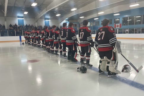 The Northumberland Regional High School boy's hockey team celebrated the grand reopening of the Westville Miner Sports Centre on Oct. 21. Community members filled the stands to support the team and celebrate the massive project being completed. Sarah Jordan
