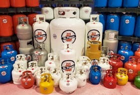 Mr. Propane is the only company in North America that’s known to offer coloured tanks of all sizes and even offers custom designs on these tanks. PHOTO CREDIT: Mr. Propane