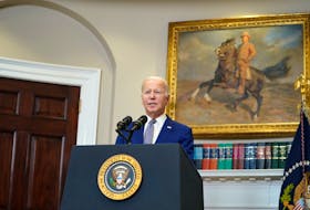 WASHINGTON (Reuters) - U.S. President Joe Biden spoke with the leaders of allied countries, the European Union and the NATO military alliance on Tuesday about continuing coordinated support for