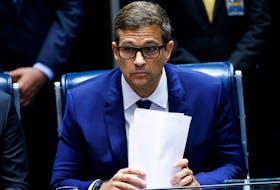 By Fabricio de Castro SAO PAULO (Reuters) - Brazil's current pace of interest rate cuts is "appropriate" for the moment, central bank chief Roberto Campos Neto said, after the monetary authority