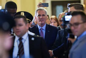 (Reuters) - A small group of rebellious Republicans in the U.S. House of Representatives succeeded in ousting their leader, Speaker Kevin McCarthy, on Tuesday in a historic first. It was unclear who
