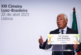 By Sergio Goncalves LISBON (Reuters) - The Portuguese government will end the year with a budget surplus, its second in almost five decades, compared with a deficit equivalent to 0.4% of gross