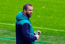LYON, France (Reuters) - Ireland assistant coach Mike Catt has laughed off the idea that there might be collusion with Scotland to ensure both teams go through to the World Cup quarter-finals at the