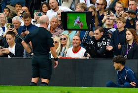 (Reuters) - The Video Assistant Referee (VAR) officials involved when Liverpool were wrongly denied a goal in Saturday's 2-1 Premier League defeat at Tottenham Hotspur have not been included for this
