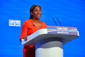 MANCHESTER, England (Reuters) - British business and trade minister Kemi Badenoch said there was a "zero" chance of a free trade agreement (FTA) with the United States under President Joe Biden's