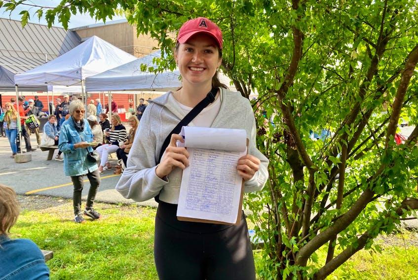 Jenny Rose is an Acadia University community development student helping with the Nourishing Community Food Coupon program locally. She hopes the province will replace funding cut this year.