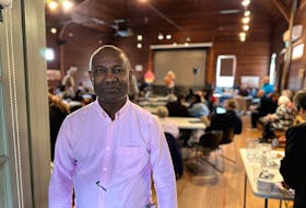 Gabriel Allahdua, who is one of the most staunch advocates for migrant workers’ rights in Canada, speaks at an event on Oct. 29 hosted by the Cooper Institute, focusing on migrant worker issues in P.E.I. Thinh Nguyen • The Guardian