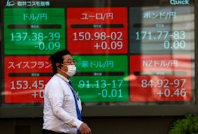 By Tom Westbrook SINGAPORE (Reuters) - Asian stocks fell to a 11-month low on Wednesday after another piece of resilient U.S. economic data sent Treasury yields to fresh highs, while a sharp rise in