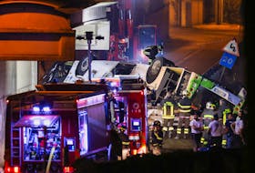 By Manuel Silvestri VENICE, Italy (Reuters) - Italian authorities on Wednesday were investigating what caused a horrific bus crash near Venice a day earlier, in which 21 people died including several