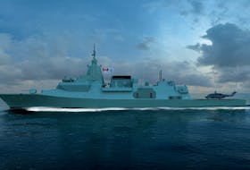A digital rendering of the Type 26 Global Combat Ship design that is being considered as part of the Canadian Surface Combatant competition.