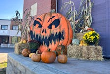 Volunteers at Glasgow Square theatre won't let vandals dampen their Halloween spirit. The display created by Todd Vassallo, River Run Café and Creative Pictou County, was put back up in the afternoon on Oct. 4. Sarah Jordan