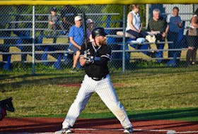 Dartmouth Mooseheads player/manager Chris Head leads the team into the Nova Scotia Senior Baseball League championship series against the defending champion Kentville Wildcats. JEREMY FRASER/CAPE BRETON POST