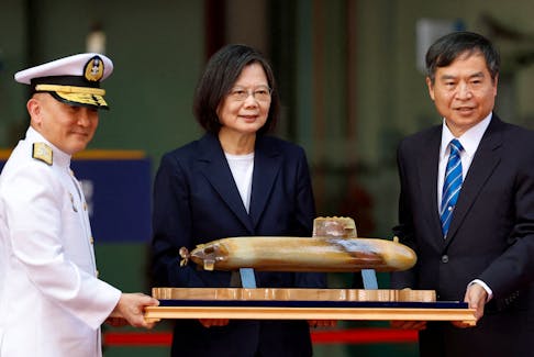 By Yimou Lee and Ben Blanchard TAIPEI (Reuters) - Taiwan needs to work hard to "control its own destiny" and is determined to protect itself with its own defence programme, President Tsai Ing-wen will