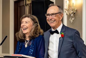 Cancer survivor, Siggy Heinze-Milne (right), pictured with his wife, Gail, at their son’s wedding. Gail and Siggy recently made a gift of stock to the QEII Foundation to ensure more cancer patients and survivors can benefit from the QEII’s ACCESS program, which integrates exercise into the continuum of care. PHOTO CREDIT: Contributed