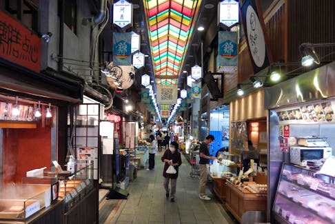 Shoppers are seen at Nishiki Market in Kyoto, western Japan June 18, 2022. Picture taken June 18, 2022.