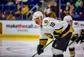 St. John’s native Zach O’Brien scored in his return to the Newfoundland Growlers lineup on Nov. 12. Despite dropping the game 2-1 to the Worcester Railers, O’Brien is looking forward to the rest of the season. Jeff Parsons/Newfoundland Growlers