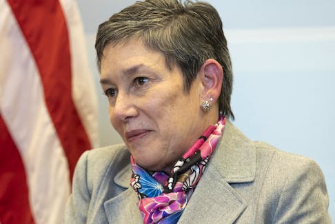 Maria Pagan, U.S. ambassador to the World Trade Organisation (WTO), attends an interview with Reuters in Geneva, Switzerland January 26, 2023.