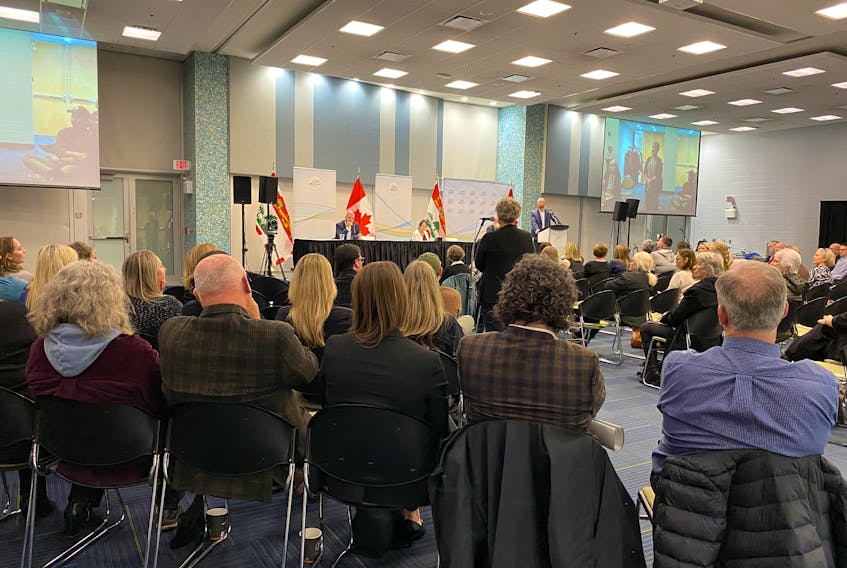Dozens of P.E.I. residents showed up at the Credit Union Place in Summerside for Health P.E.I.'s annual general meeting. – Kristin Gardiner/SaltWire