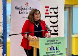 Education Minister Krista Lynn Howell speaks at the announcement about new child care spaces for health care workers. -Juanita Mercer/SaltWire