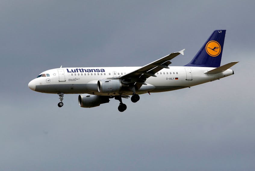 A Lufthansa Airbus A319 airplane lands at the Charles de Gaulle International Airport in Roissy, near Paris, July 28, 2017.