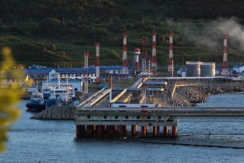 A view shows the crude oil terminal Kozmino on the shore of Nakhodka Bay near the port city of Nakhodka, Russia August 12, 2022.