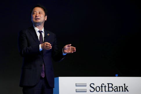 SoftBank Corp's incoming Chief Executive Officer Junichi Miyakawa attends a news conference in Tokyo, Japan, February 4, 2021.