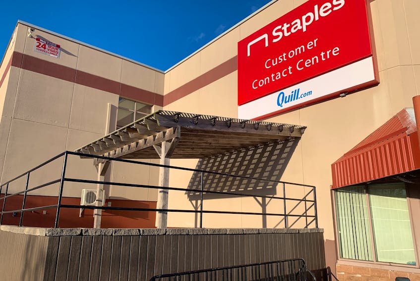 The Staples customer contact centre in Lower Sackville is set to close in January.
