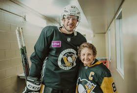 Sidney Crosby and Veronica Murray.