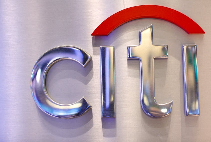 A Citi sign is seen at the Citigroup stall on the floor of the New York Stock Exchange, October 16, 2012.