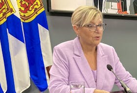 Barbara Adams, minister of Seniors and Long-term Care, announces 5,700 new and replacement long-term care rooms by 2032 in Nova Scotia at a briefing at One Government Place in Halifax on Monday, Nov. 20, 2023. - Francis Campbell