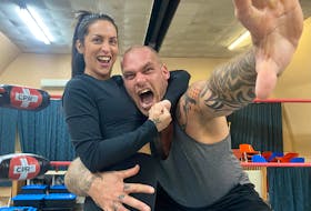 Chantal Roy and Ryan Fortin, trainers at Maritime Wresting Academy in Moncton, N.B., are working closely with Innovate Hybrid Wrestling to garner more professional wrestling talent in the region. - Ryan Cadman photo