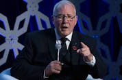 Minister of National Defence Bill Blair at the Canadian Aerospace Summit Wednesday, Nov. 8, 2023 in Ottawa. 