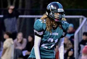 Auburn Drive kicker Isla David has excelled in a lot of sports but playing football is tops on her list. The Grade 11 student is the only female on the Eagles' 2023 Nova Scotia High School Football League championship roster. - Contributed
