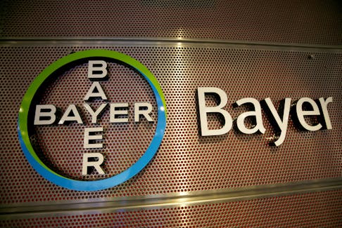 Logo of Bayer AG is pictured at the annual results news conference of the German drugmaker in Leverkusen, Germany February 27, 2019.