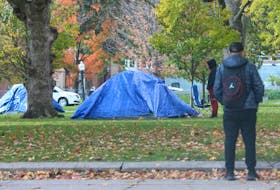 Tents fill sections of Allan Gardens near Pembroke Street in Toronto. Postmedia file